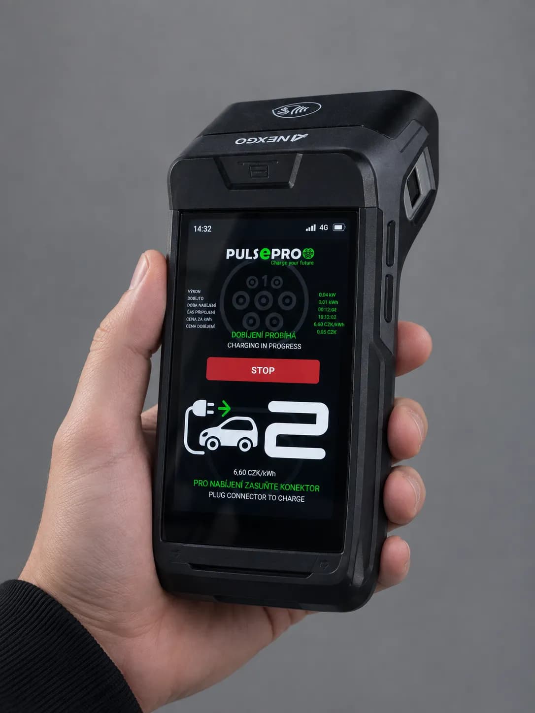 Platební aplikace pro nabíjecí stanice — pulsePro