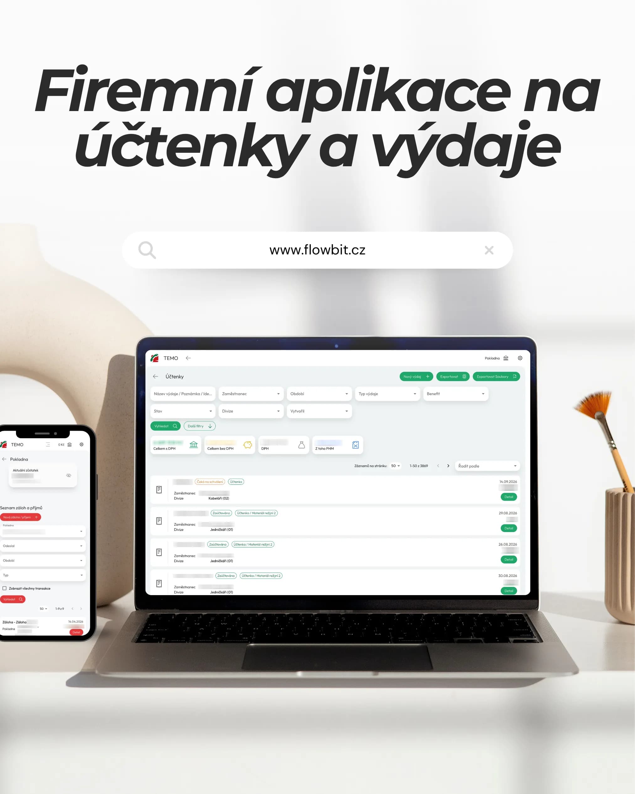Aplikace pro digitalizaci účtenek — TEMO-TELEKOMUNIKACE a.s.
