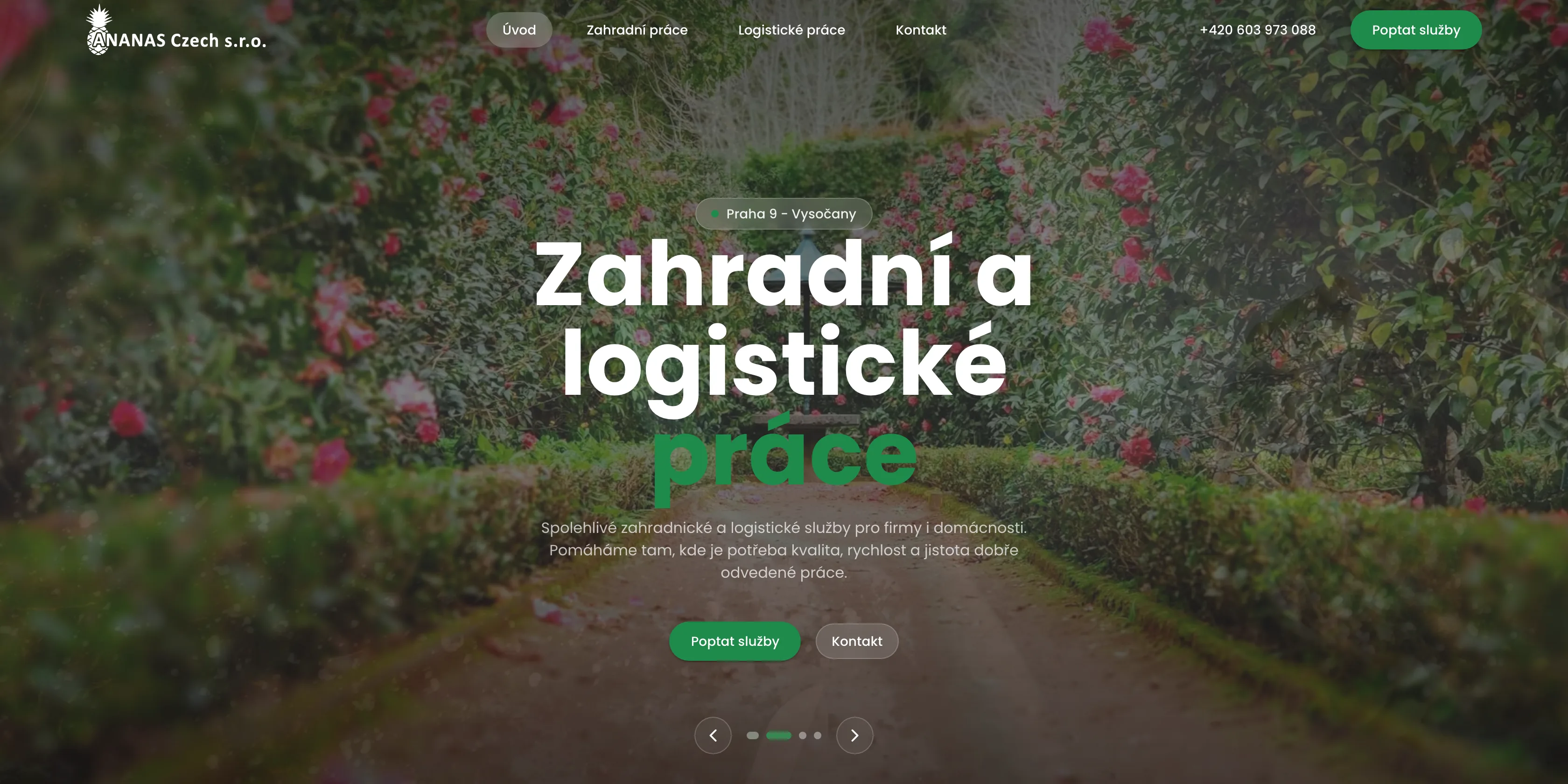 Firemní web pro dva obory pod jednou značkou Firemní web pro dva obory pod jednou značkou