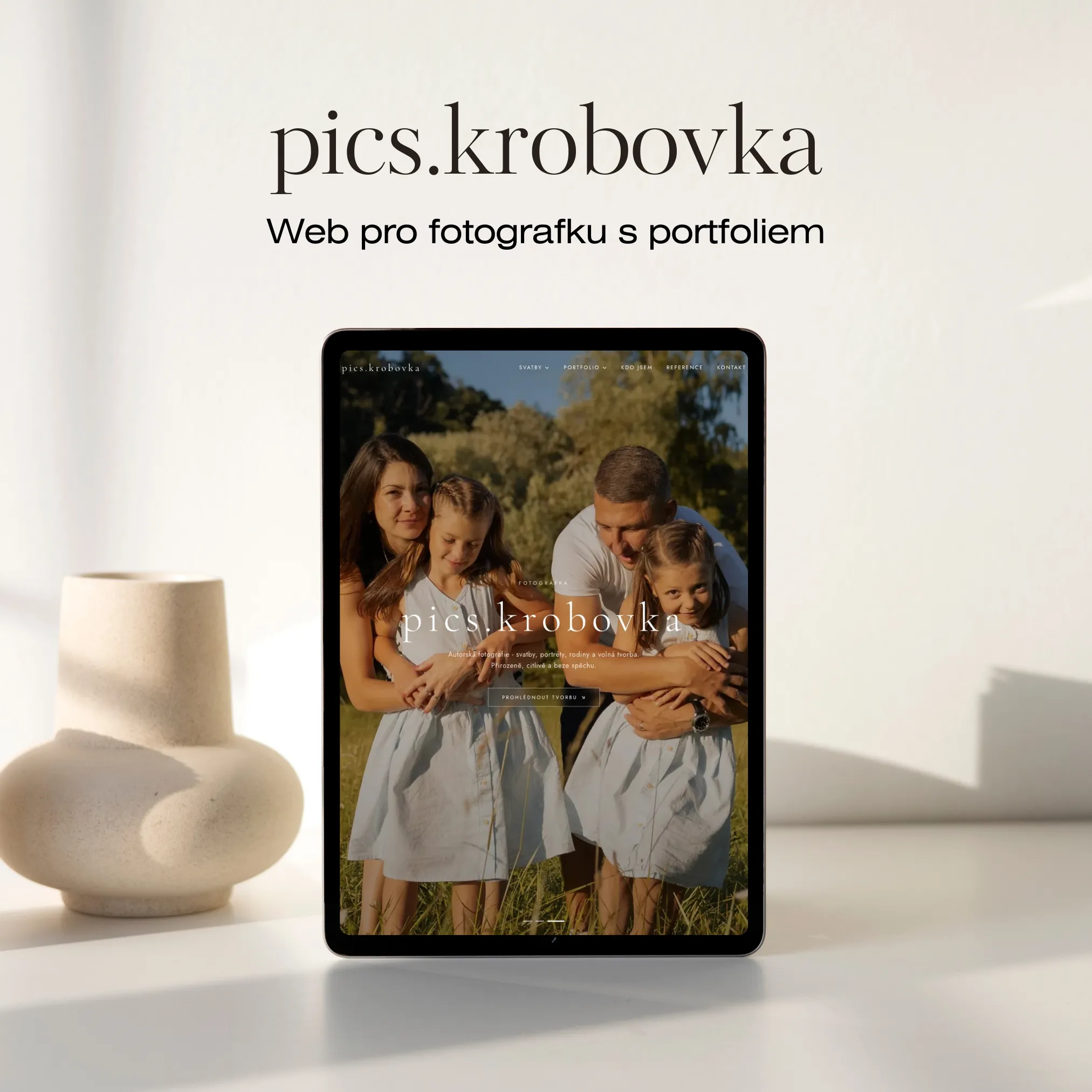 Web pro fotografku s portfoliem a svatebními galeriemi Web pro fotografku s portfoliem a svatebními galeriemi